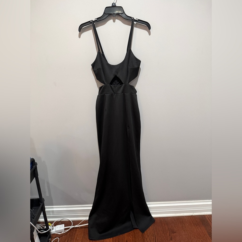 Showpo Black Backless Dress
